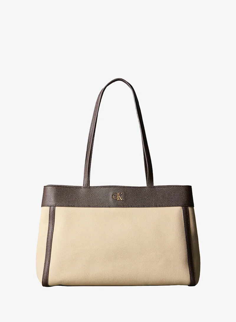 كالفن كلاين Cotton Canvas Tote Bag
